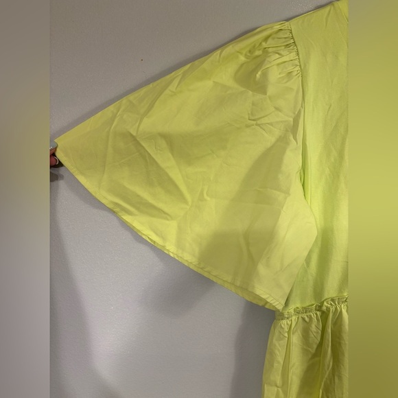 A New Day Yellow Green Flutter Sleeve Sundress - Picture 7 of 8